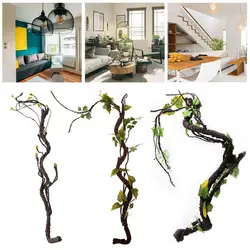 Simulation Artificial Trees Trunk Branches Plants Twigs Wall Hanging Liana Rattan Silk Flexible Flower Vine Home Wedding Garden