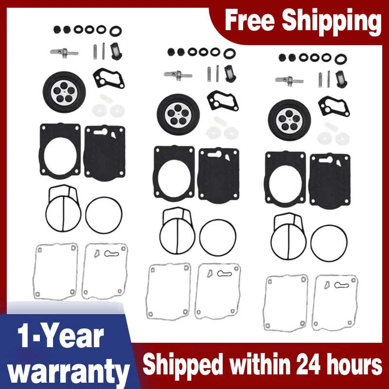3pcs Carburetor Rebuild Kit Fit For SEA-DOO GSX GTX XP LTD RX LRV 1997-2003 Yamaha GP800 XL800 XLT 1200 GP1200R 1998-2005