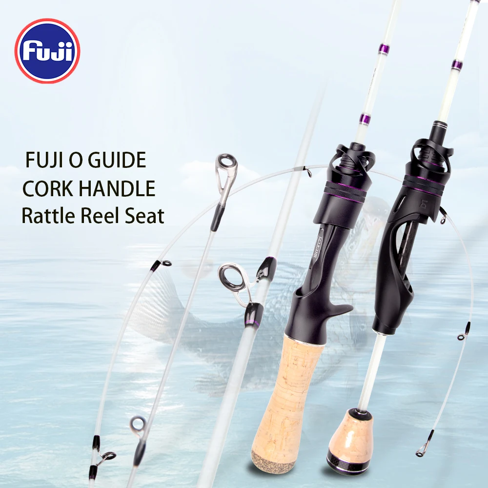 

FISHINGFANS QINGXIU FUJI O GUIDE 1.35m UL POWER FIBERGLASS EJECT POLE RATTLE REEL SEAT ULTRALIGHT FISHING ROD