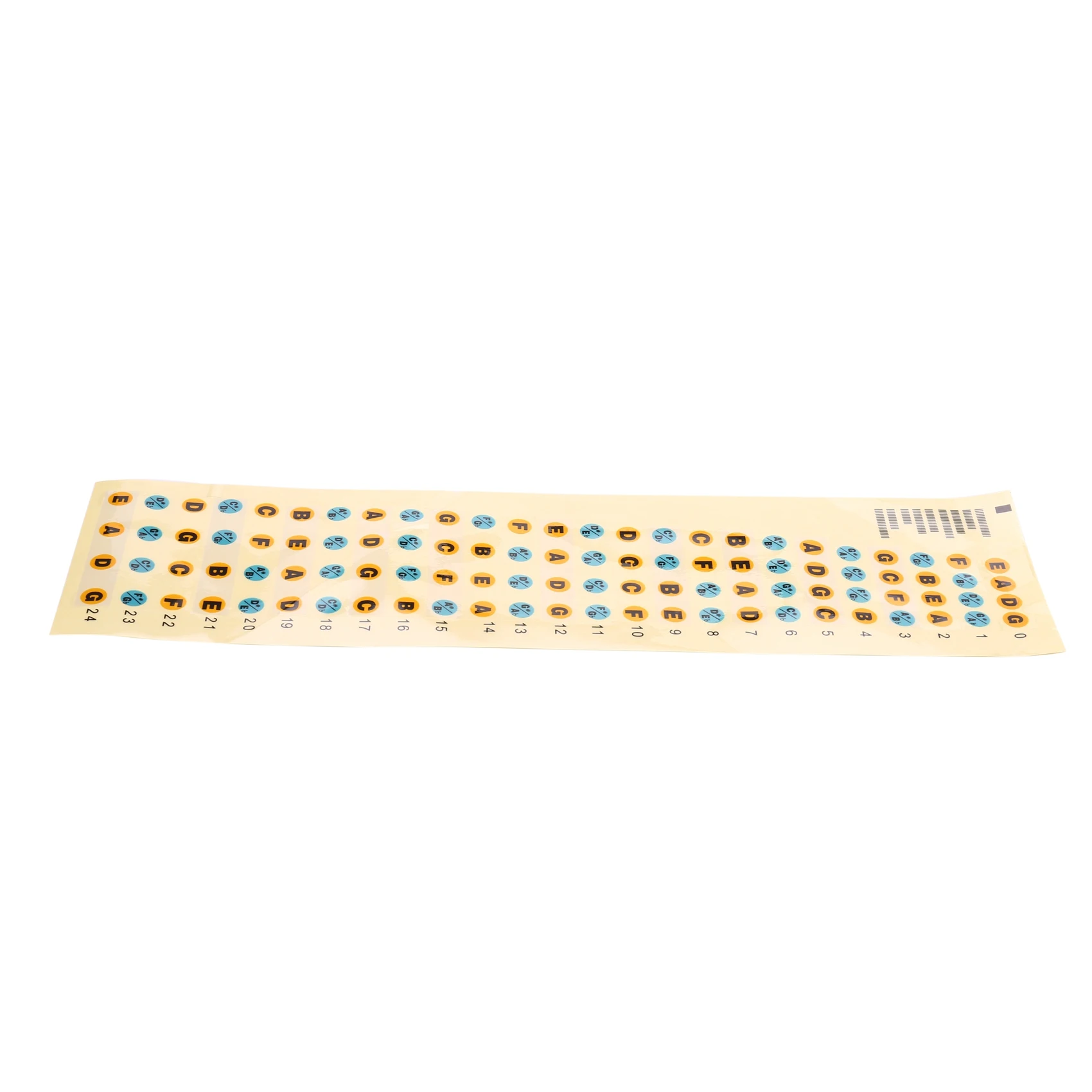 Fretboard catatan Stiker Fingerboard fret peta stiker untuk pemula pembelajar praktek cocok 4 senar gitar Bass (Bass