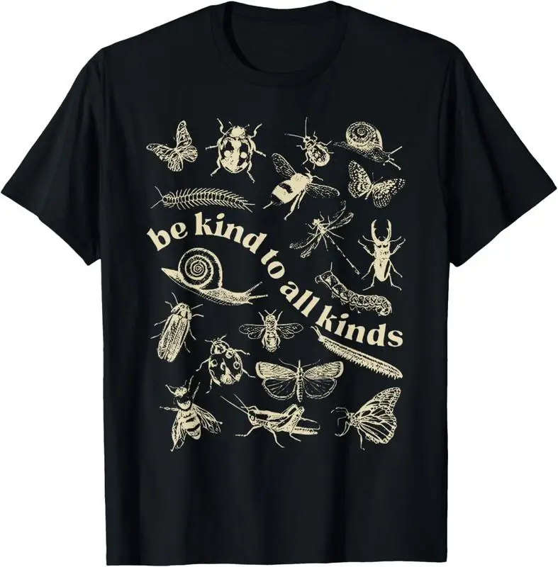

100% Cotton Vintage 100% Cotton Vintage 100% Cotton Vintage100% Cotton Vintage Be Kind To All Kinds Bugs Entomology Graphic Tees
