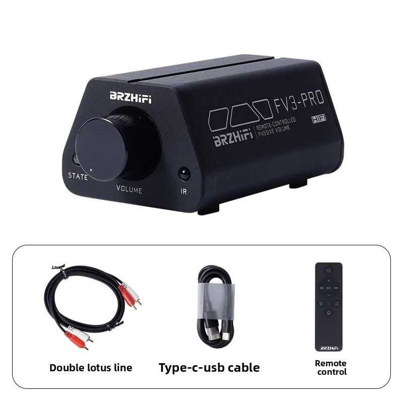 BRZHIFI 고정밀 패시브 프리앰프 FV3-PRO 리모컨 볼륨 조절 포스트 스테이지 액티브 스피커