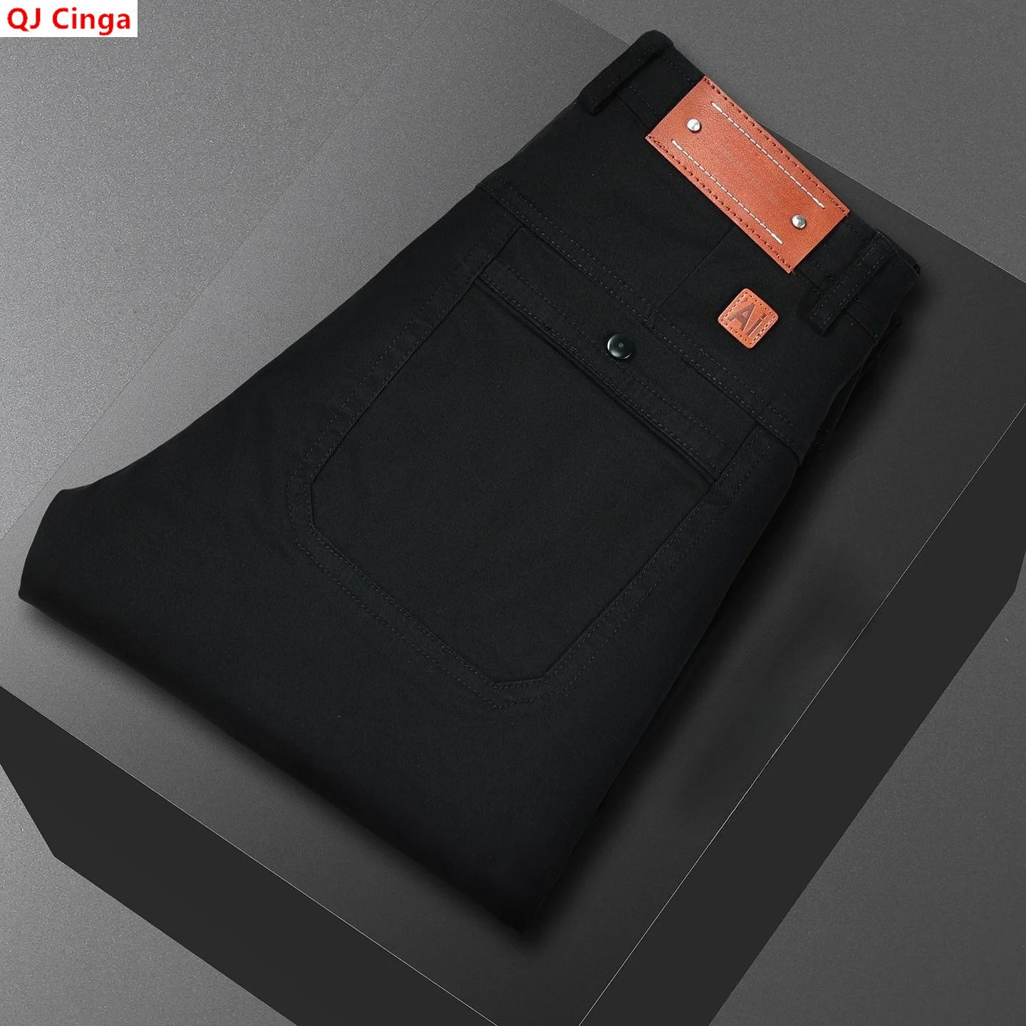 New Fall Collection of Men's Black Casual Pants, Spring Gray Cotton Trousers, and Stylish, Slim-fit Bottoms in Asian Sizes.