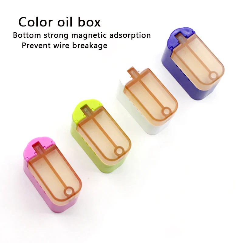 1Pc New Universal Color Sewing Machine Magnet Thread Box Oil Filter Silicone Oil Cup Anti breakage Wire