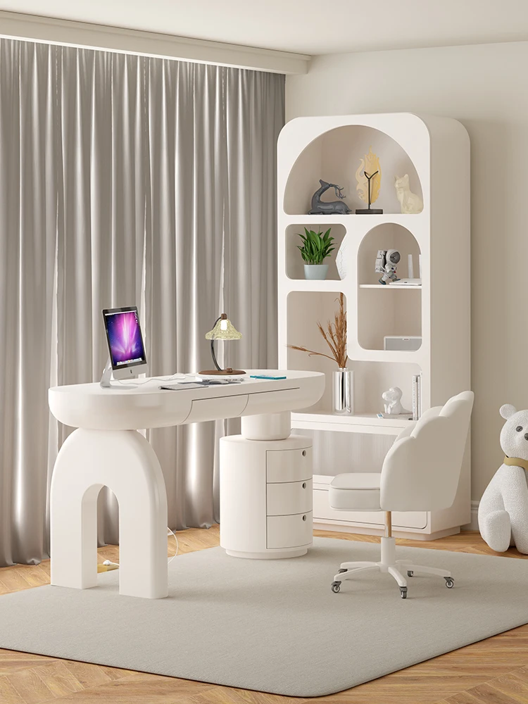 Cream Style Desk Ins Style Desk Home Workbench 1.4-1.6-1.8 M