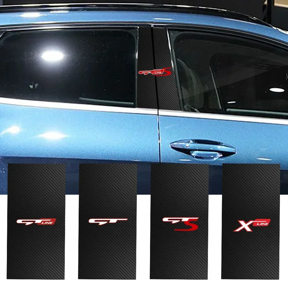 Car B-pillar Decal Auto Center Pillar Sticker Cover Scratches Decor For Kia Carens Carnival EV5 EV6 EV9 Forte K4 K5 Niro Seltos