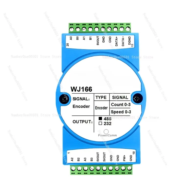 4-Way Grating Ruler Magnetic Ruler Encoder 5MHz High-Speed Pulse Signal to Rs485wifi232 Module Wj166