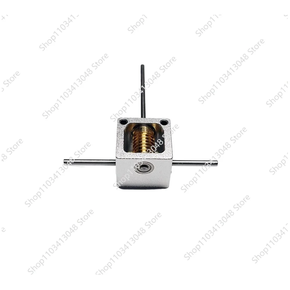 Mini Worm Gearbox Right Angle Steering Gear 90 Degree Reduction Gearbox Commutator Micro Transmission Box