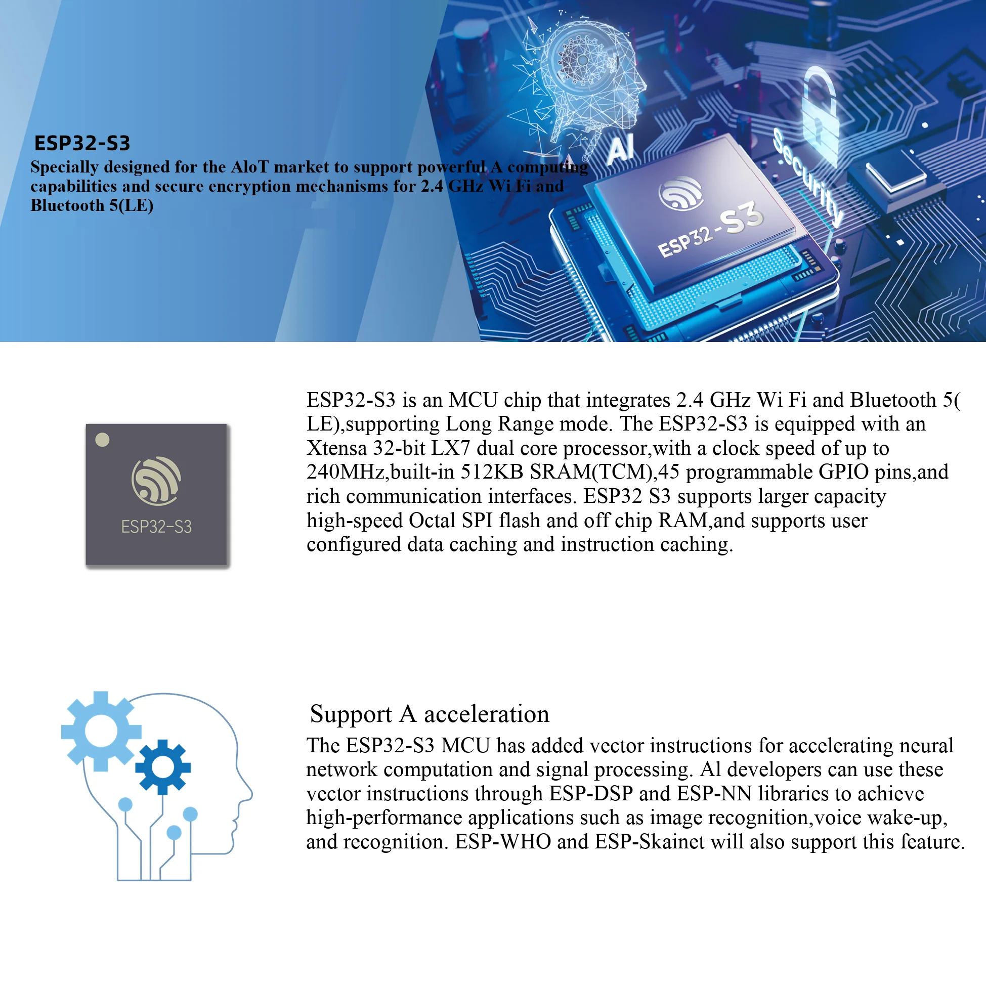 ESP32-S3 Entwicklungsboard Kernplatine: ESP32-S3-DevKitC-1 N8R2 N16R8 Modul integriert – Detail 7