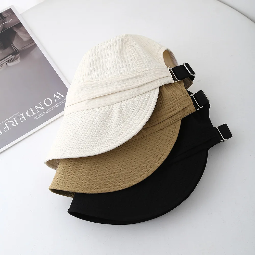 Kapelusz typu Bucket Kobiety Letnie kapelusze przeciwsłoneczne dla kobiet Rybak Czapka z szerokim daszkiem Kapelusz z daszkiem Kobieta Bob Sunhat Outdoor Casual New