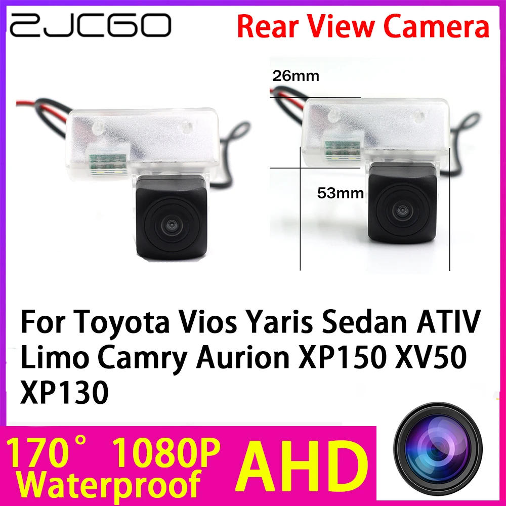 

AHD 1080P Reverse Rear View Camera Night Vision Waterproof for Toyota Vios Yaris Sedan ATIV Limo Camry Aurion XP150 XV50 XP130