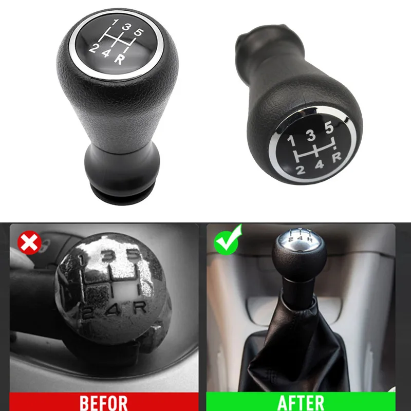 5 Speed Car Gear Stick Shift Lever Knob For Peugeot 405 406 407 207 Citroen Handball Head Gear Head Gear Shift Lever Handles