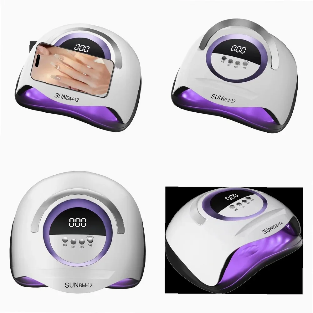 2024 Professional 300W UV LED Nail Dryer Lamp with Phone Holder, Fast Curing Portable Gel Polish Light