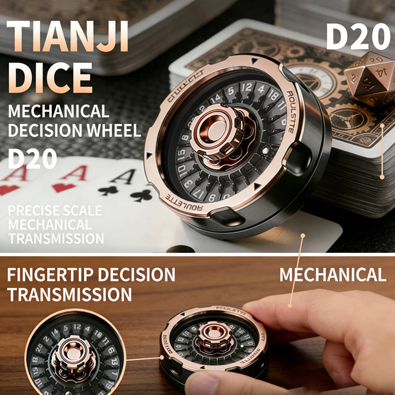 d20ラッキールーレットホイールフィジェットスピナー抗ストレス玩具edcハンドトイデスクガジェットdndテーブルゲーム減圧スピニングダイスギフト