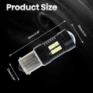 2 PCS Trắng Canbus P21W 1156 Đèn LED BA15S cho VW 09-14 POLE MK5 GTI 6R PASSAT B7 SKODA LED LED DRL Đèn ánh sáng tuần hoàn DRL 10 Bán hàng chính VW Polo 6R Farol - №10