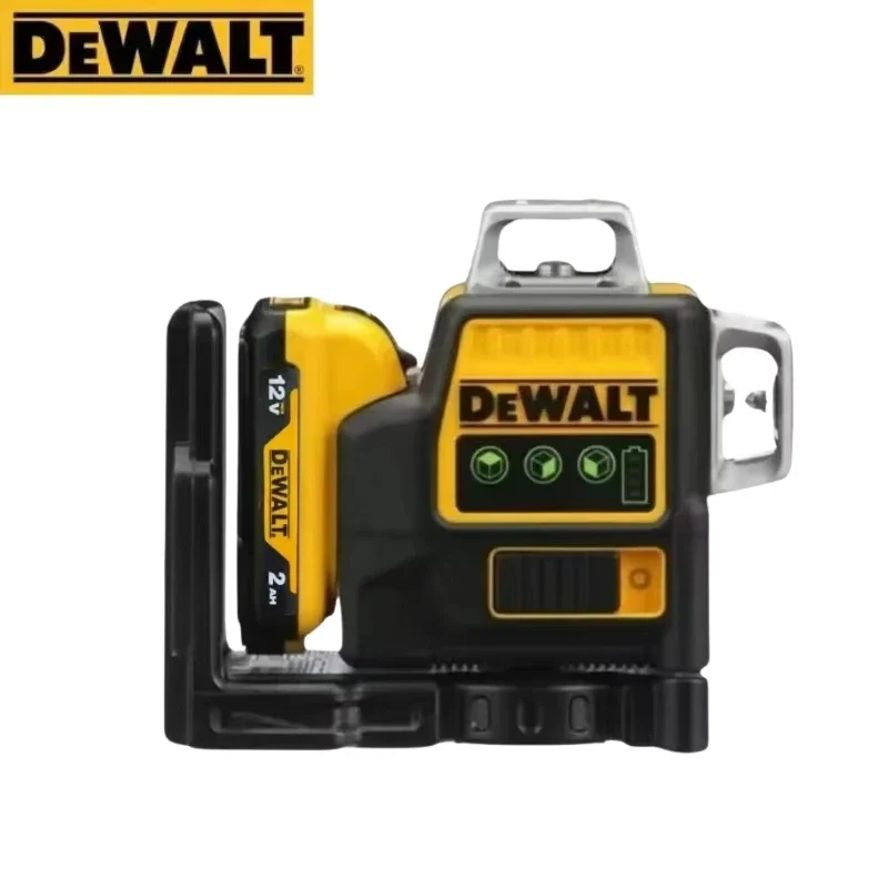 Dewalt DW089LG 3 Sides*360 Degree Vertical 12V Lithium Battery 12 Lines Laser Level   Horizontal Green Light Level Meter Outdoor