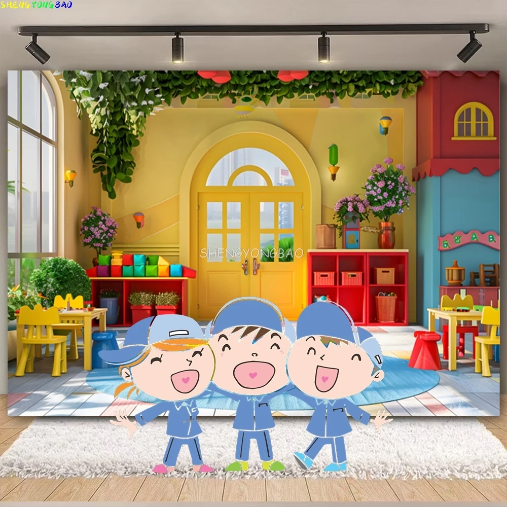 Be Kind Brave Kids Kindergarten Photography Backdrops School Classroom Party Decor Student Photo Studio Background SC-01