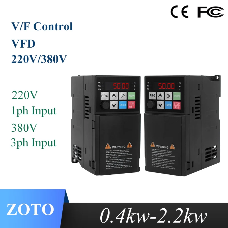 

VFD 220V 380V Input 1ph 220V 3ph 380V Output 3ph 220V 380V Motor Speed Controller Adjustable Frequency Drive Economy Inverter