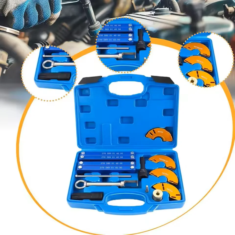 

Engine Alignment Locking Timing Tool Kit for Mercedes Benz M276/ M278 with 3PC Camshaft Adjuster Tool Kit