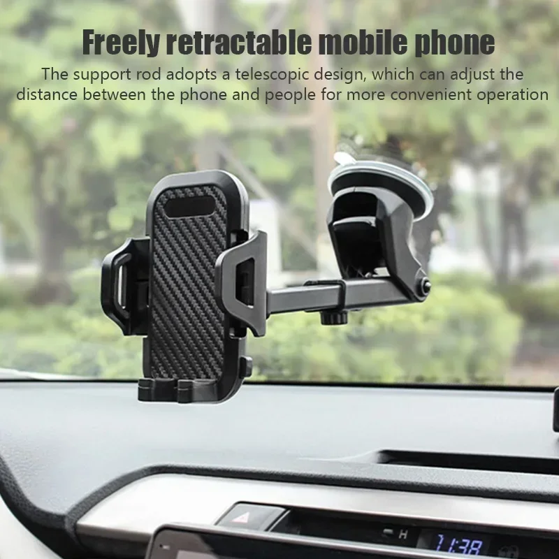 

NEW Universal Sucker Car Phone Holder 360° Windshield Car Dashboard Mobile Cell Support Bracket for Smartphones