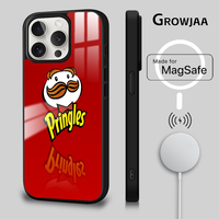 Delicious P-Pringles Potato Chips For iPhone 16 15 14 13 12 11 Pro Max Plus Mini Magsafe Mirror Wireless Magnetic Cover