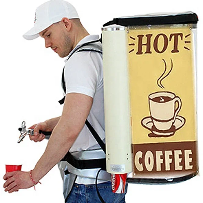 Coffee dispenser backpack 19 liters coffee vendor for sale seller hawker for sale mobile portable