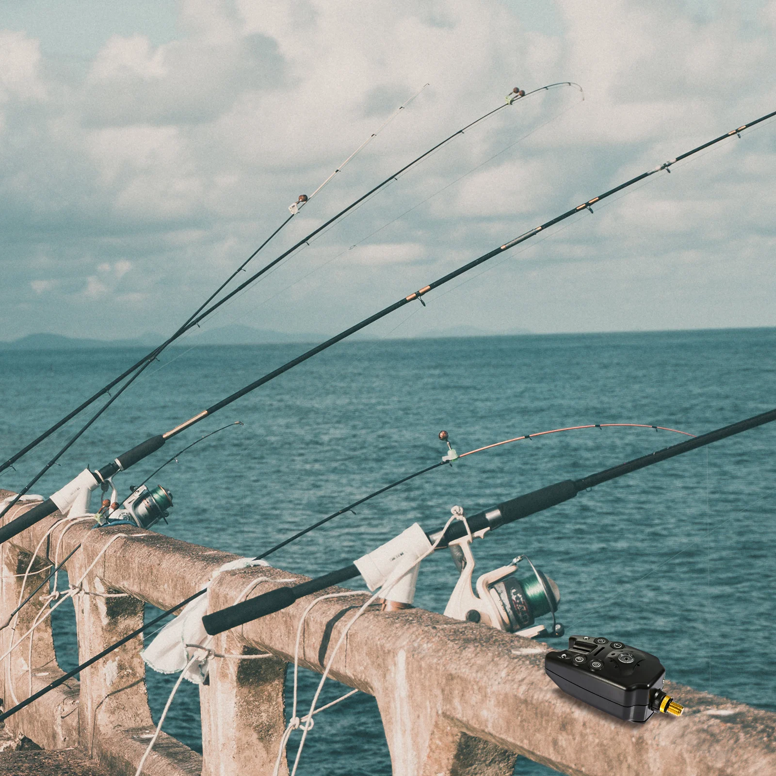 

1Pcs Fishing Bite Alarm Electronic Water Resistant Alert Bell Portable Rod Alert Indicator Electronic Fishing Bite Alarm