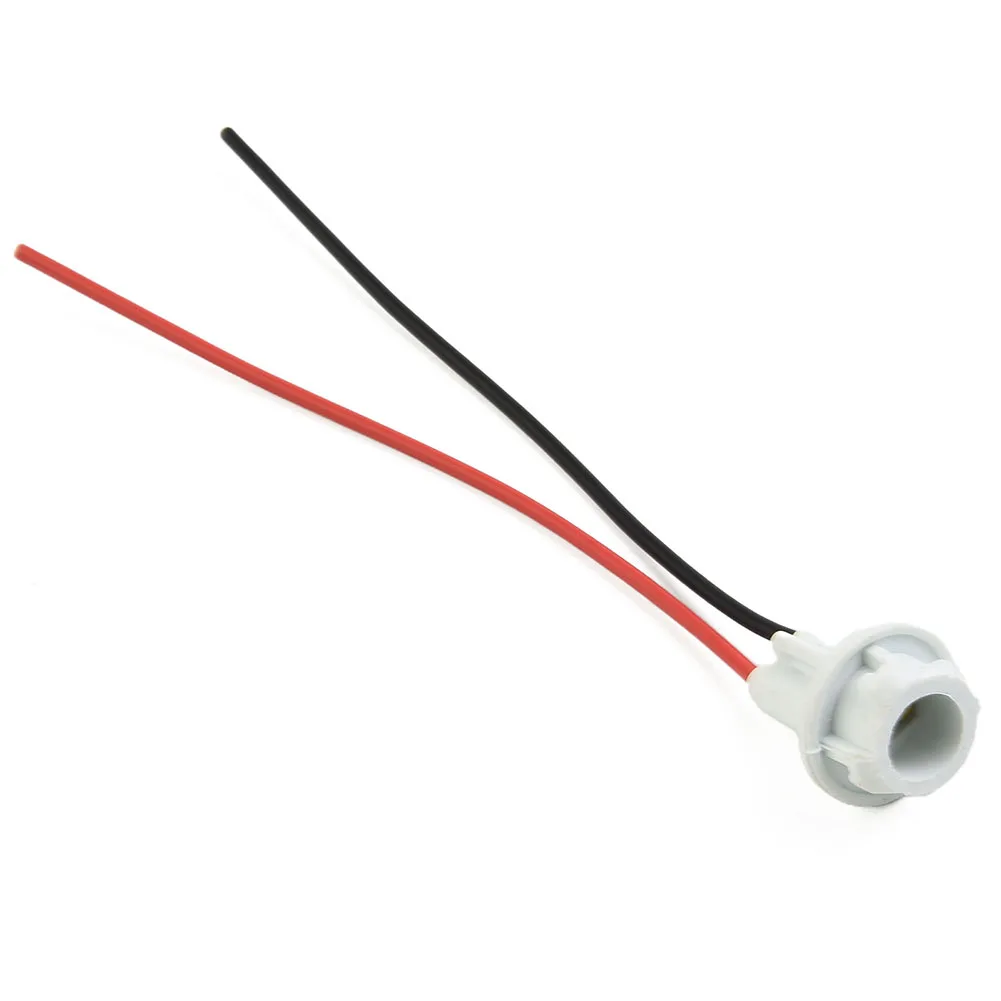 Única Tomada T10 para Motocicletas, Tomada de Luz Branca para Veículos Elétricos, Fácil de Usar, 15cm de Comprimento, 1Pc