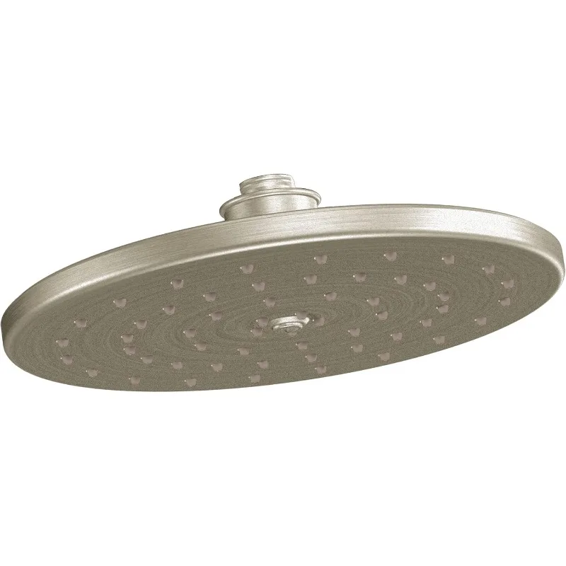 

Waterhill Brushed Nickel 10-Inch Wide Single Function Rain Showerhead with Immersion Rainshower Technology, S112BN