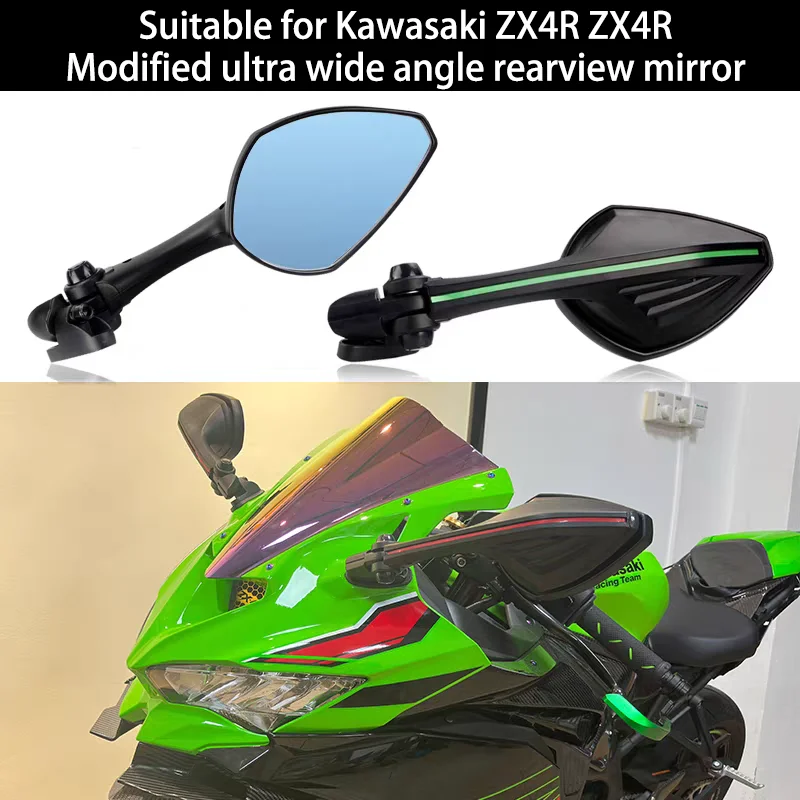 adecuado-para-kawasaki-zx4r-zx4rr-espejo-retrovisor-ultra-gran-angular-plegable-modificado-espejo-de-carrera-de-poste-de-imitacion