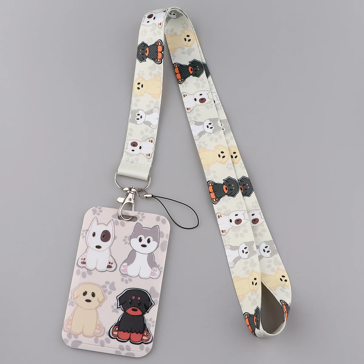 Cute Dog Cartoon Neck Strap Lanyards for Key ID Card Gym Cell Phone Strap USB Badge Holder Rope Keychain Accessories Gifts