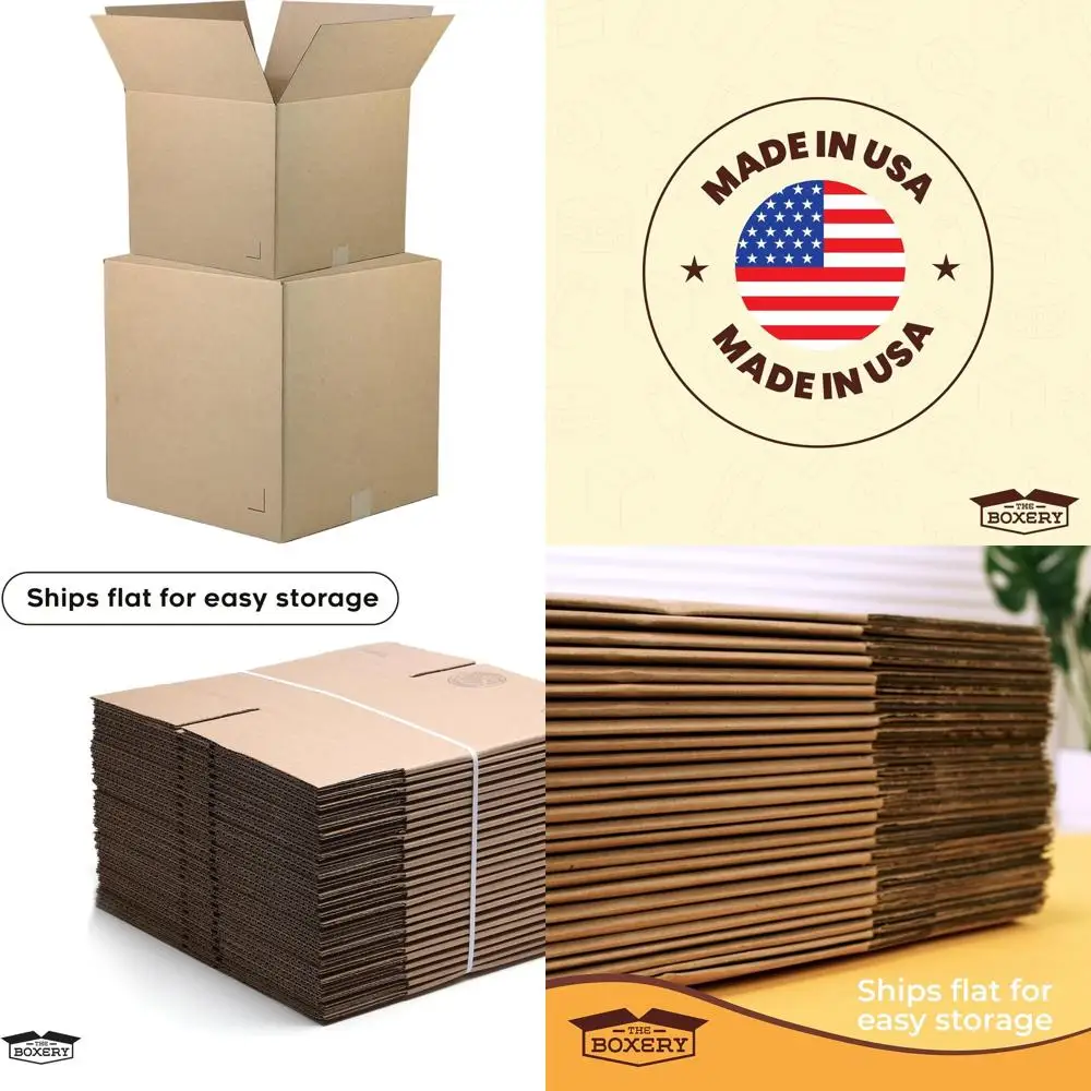 Caixas de Papelão Corrugado Marrom 20x16x6 Polegadas, Pacote com 25 - Resistentes, Ecológicas, Recicláveis, Fabricadas nos EUA para Envio e Embalagem
