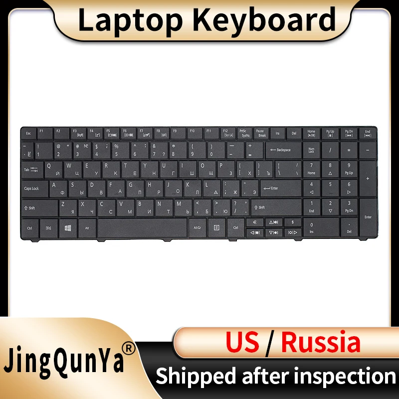 

US/RU/Русская клавиатура для ноутбука ACER Aspire E1-531 E1-571 E1-531G TM8571 E1-571G PK130DQ2A04 Замена