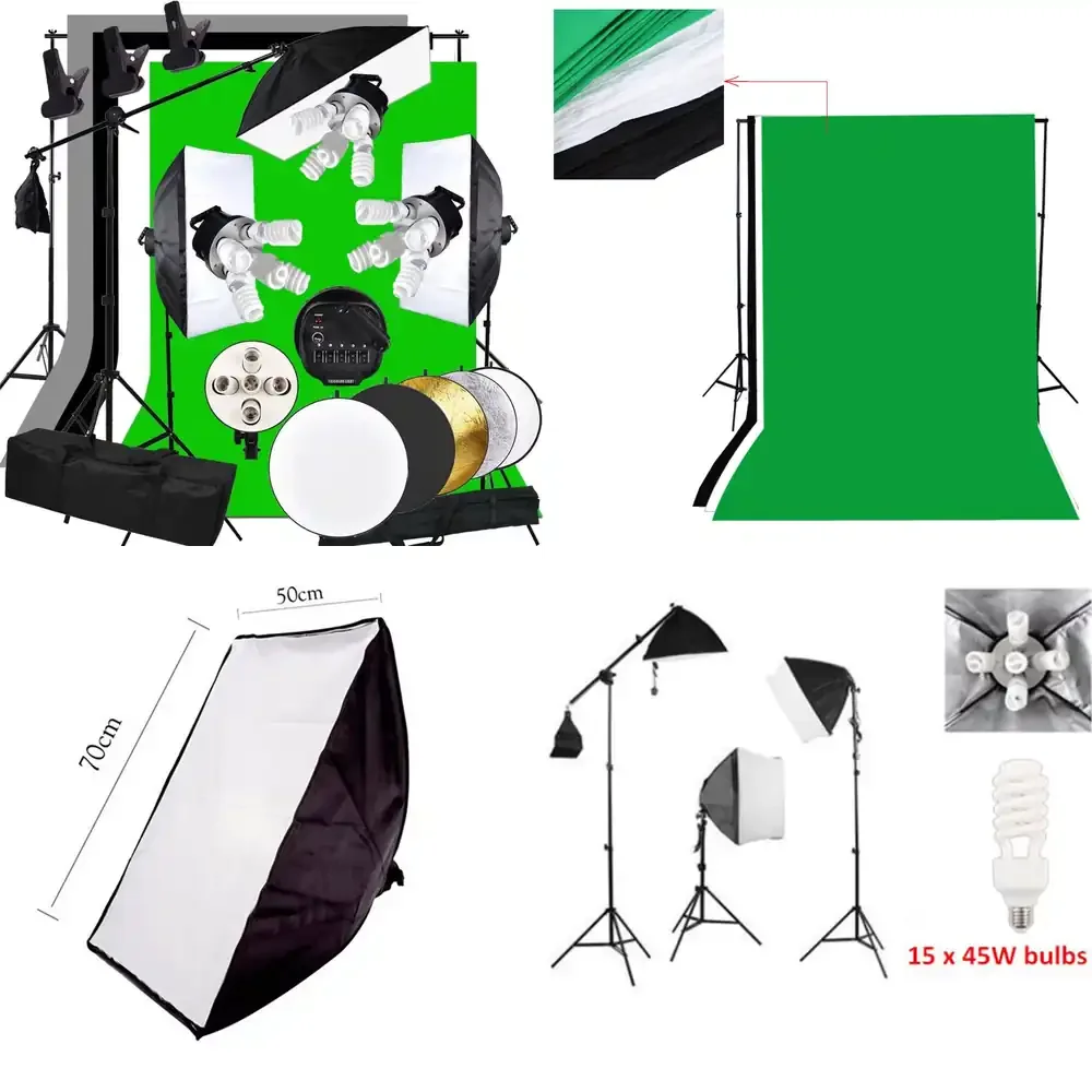 Photography Studio Light Tent Kit 3375W Photo Studio Continuous Light Kit Softbox