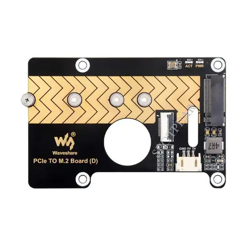 Imagen 2 del producto Raspberry Pi 5 PCIe a M.2 NVMe SSD placa adaptadora (D) HAT Pi5-2280-2242-2230 para PI5