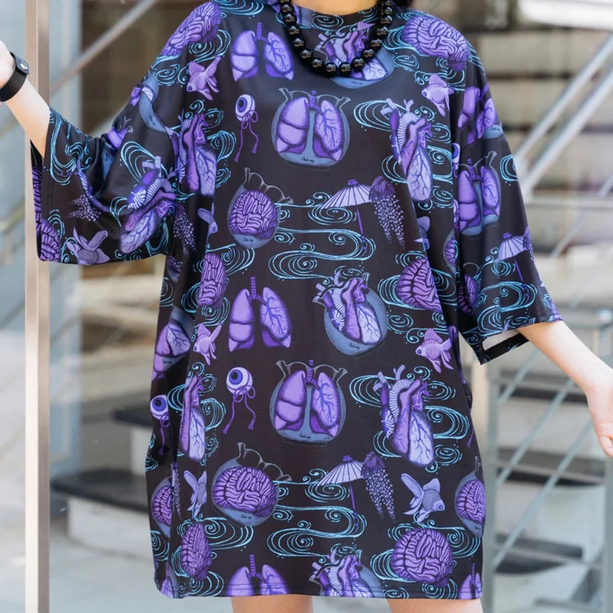 Adult and Children's Japanese Dark Style Y2K Harajuku Style 3D Printed T-shirt, Subculture Streetwear