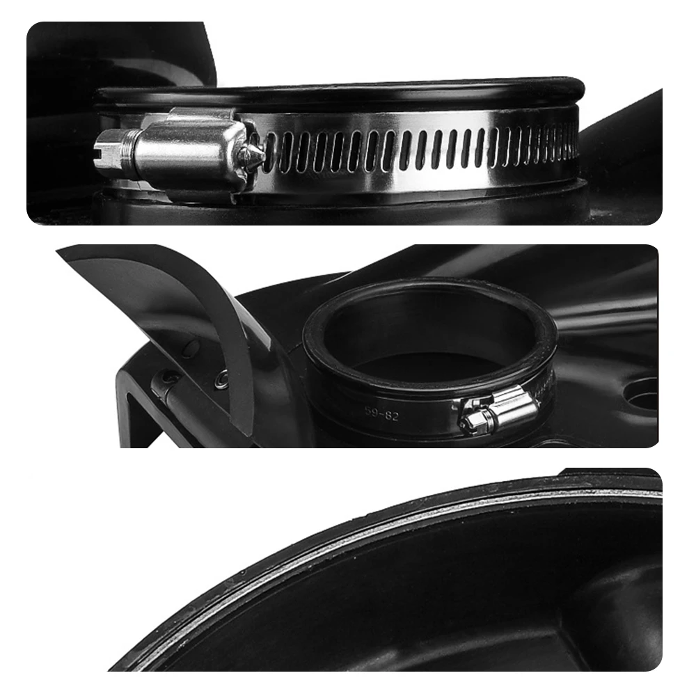 Staubschutz für Winkelschleifer, 17,8 cm, Universal-Oberflächenschleifer, Staubschutz, robust, einteilig, Eisen-Spannzangenschleifer, Vakuumaufsatz – Detail 6