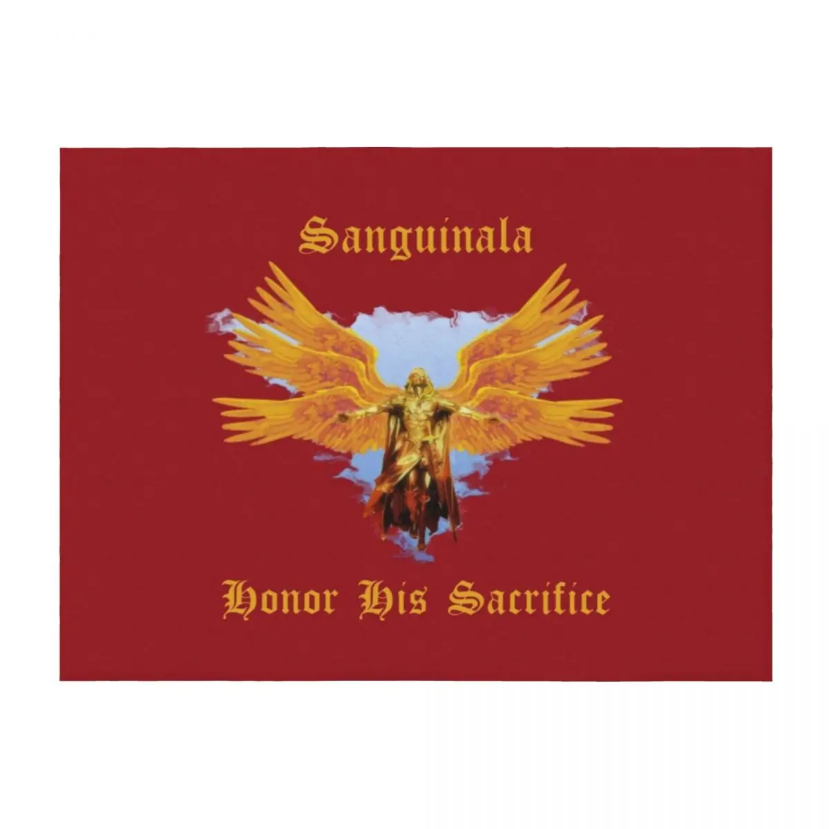 Sanguinala - Honor His Sacrifice رمي بطانية لينة أفخم منقوشة البطانيات لمصممي السرير بطانيات أسرة الشتاء