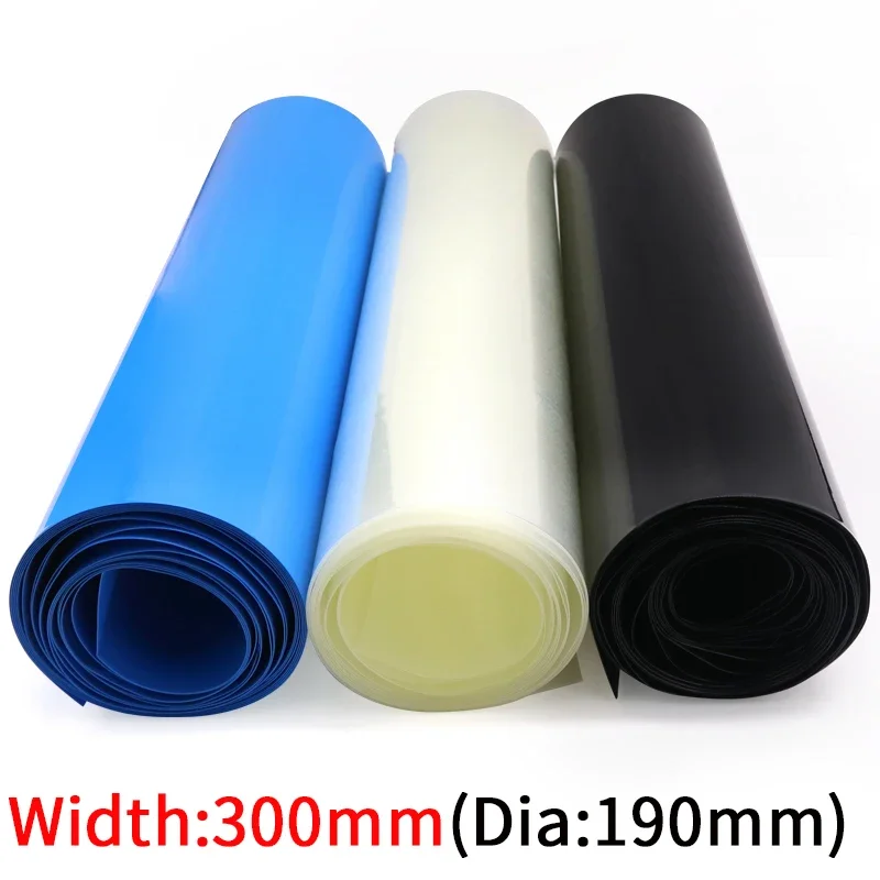 

Width 300mm PVC Heat Shrink Tube Dia 190mm Lithium Battery Insulated Film Wrap Protection Case Pack Wire Cable Sleeve