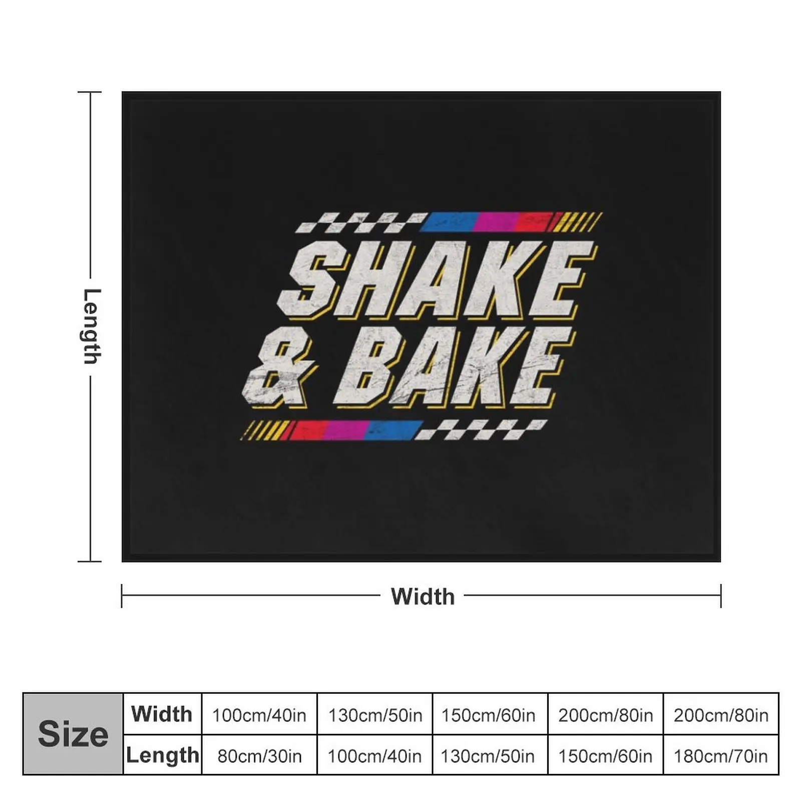 Shake and Bake - Ricky Bobby Throw Blanket funny gift Stuffeds Nap Blankets