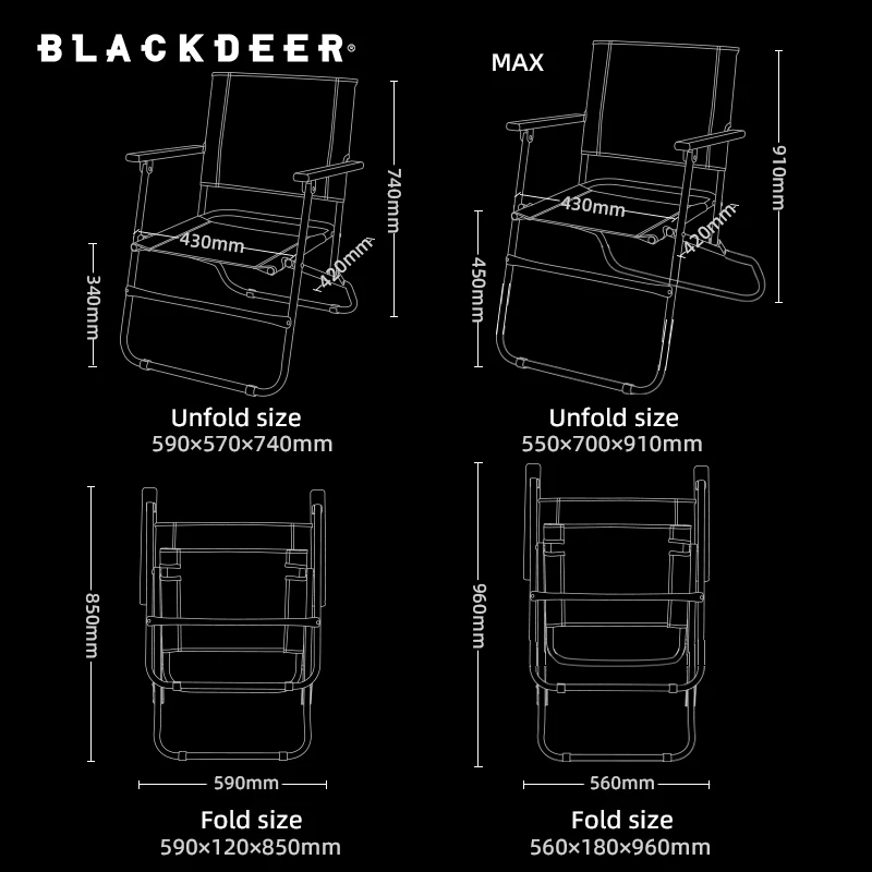 Blackdeer krzesła kempingowe dla wysokich ludzi składane krzesło kolor armii uchwyt metalowy podróż przenośne mocne krzesło niedźwiedź 120KG