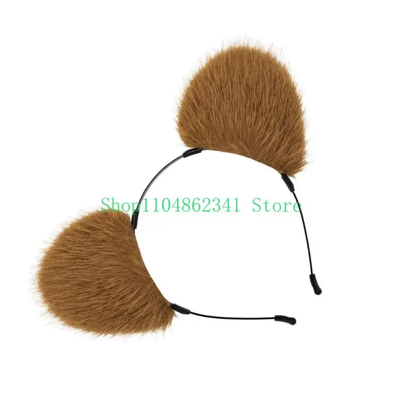 5asd urso urso ouvido na cabeça cabeça macia acessório cabelo para mulheres garotas acrescenta diversão a qualquer