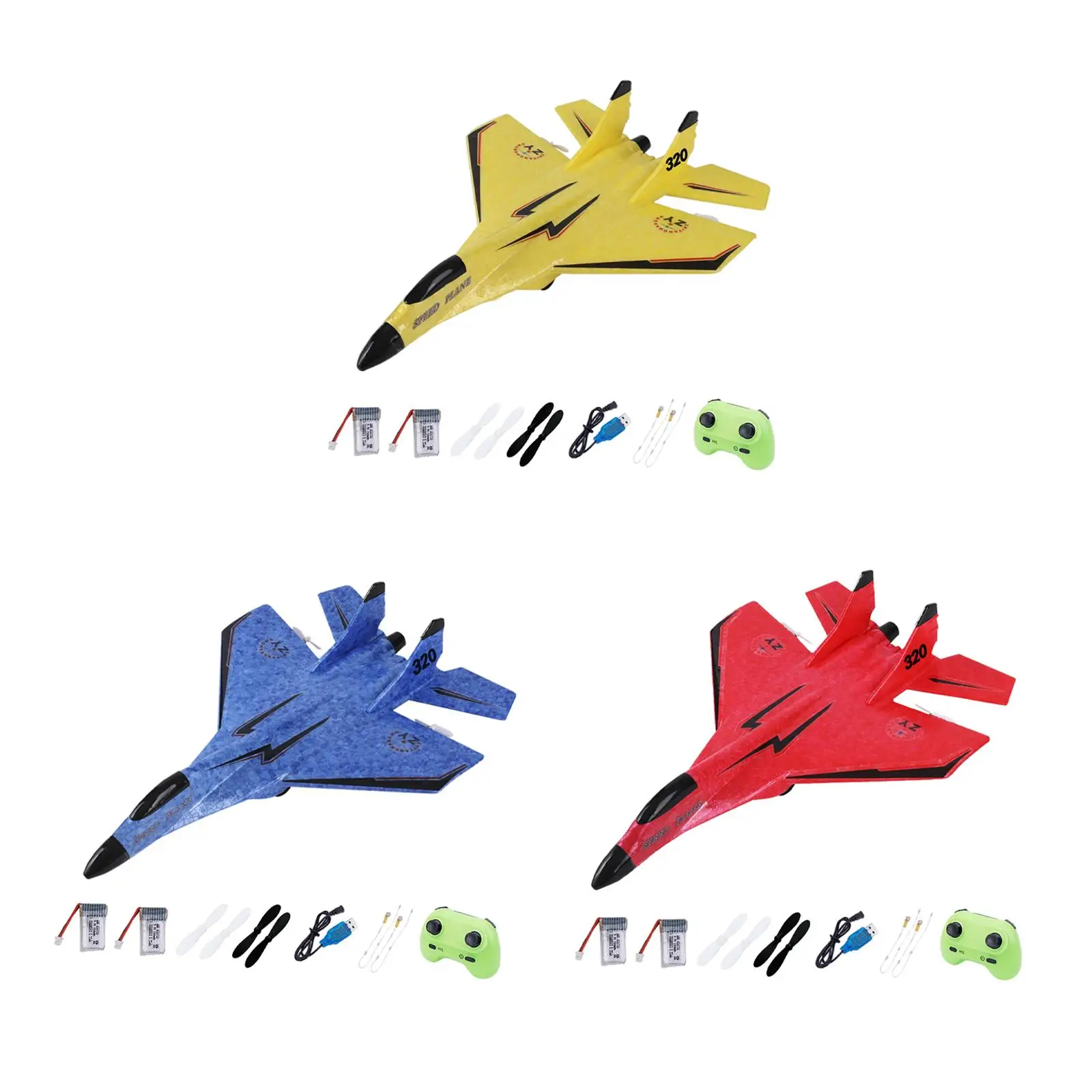 RC Remote Control Plane Fixed Wing 2CH 2.4G Toy RC Glider for Kids Beginner