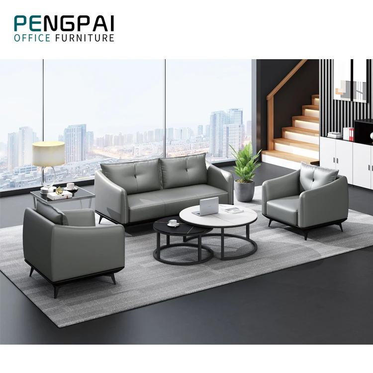 Customized Executive Sofa Modular Public Couch Seating Office Combination Meeting Sectional Sofa
