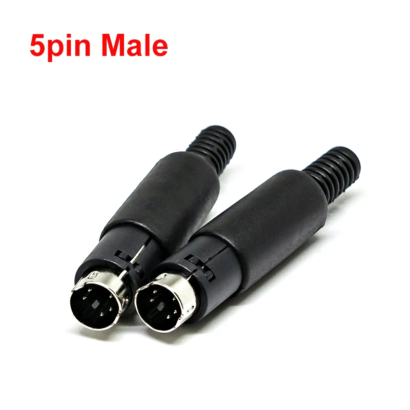 2PCS Mini DIN Stecker 3/4/5/6/7/8 PIN Chassis Kabel Montieren Männlich Weiblich Buchse 3-8Pin Schweißen Draht S Terminal Mini PS2 Stecker – Detail 10