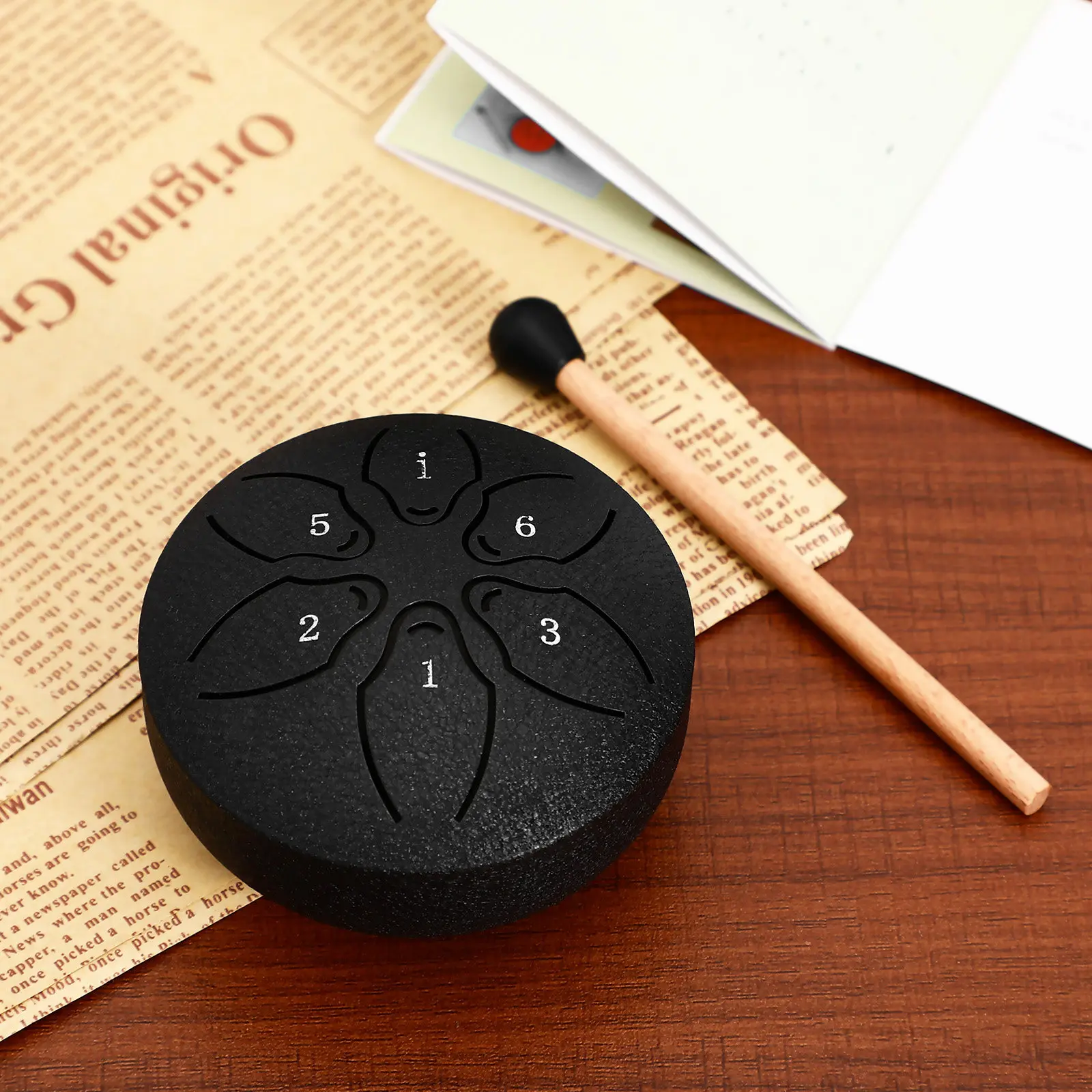 

6-тонный мини-барабан этерический (этерический барабан) для йоги, медитации, терапии, музыки, звукотерапии, звуков дождя, для взрослых, для использования на улице