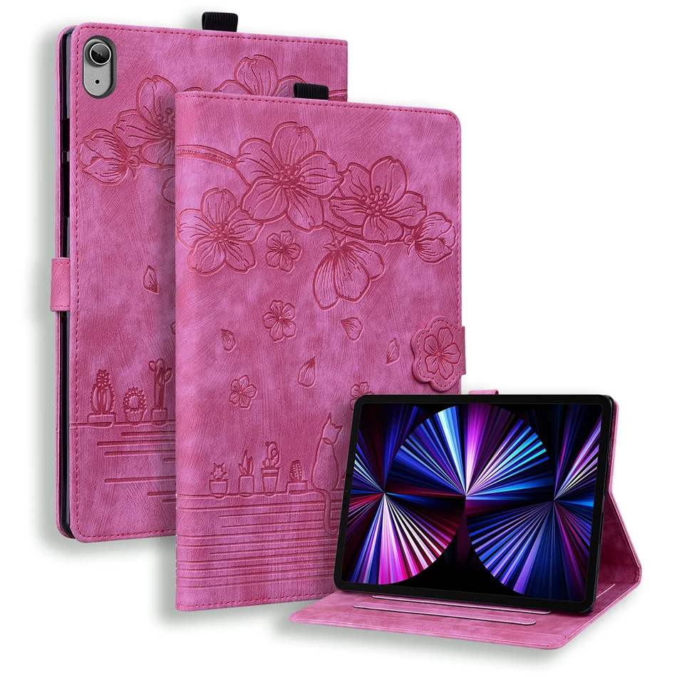 Sakura Leather Stand Case For iPad 2025 Pro 10.2 10.9 11 12.9 13 inch Air 4 5 6 MINI 7 8 9 10th 11th Generation Card Slot Cover