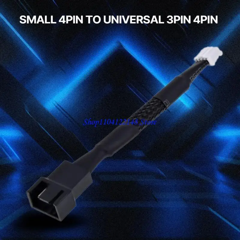 P9FA 15cm Fan Cable Adapter Small 4PINl to 3Pin 4Pin For Easy Connection For Computer Use 5.9inch