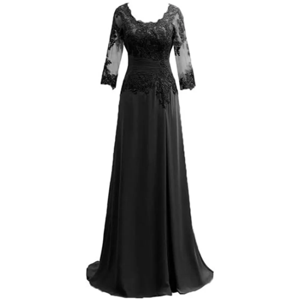 Avondjurken Lange Mouw Jurken Chiffon Elegante Feestjurk Voor Vrouwen 2024 Cocktail Prom Gown New فساتين الحفلات