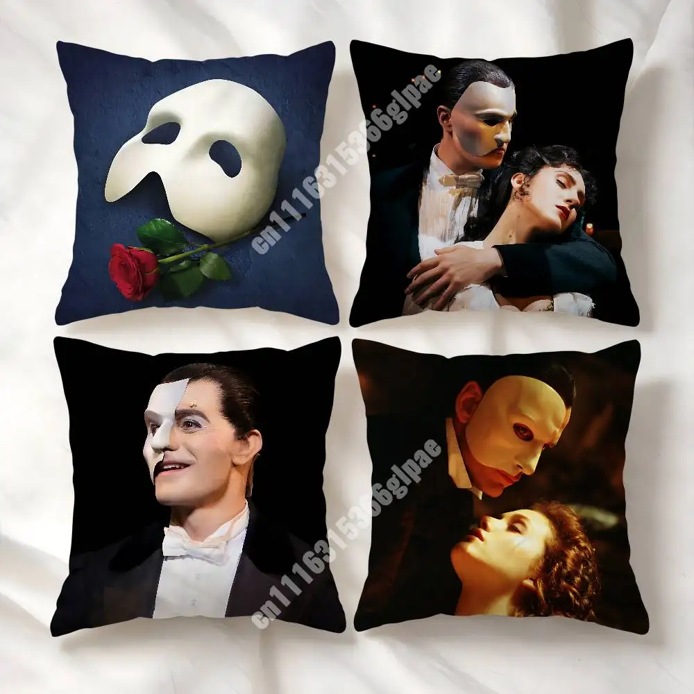 The P-Phantom Of The O-Opera Printed Pillow Cover Sofa Couch Student Apartment Homestay Leisure Area